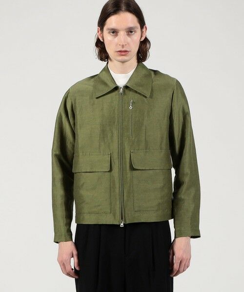 TOMORROWLAND / トゥモローランド ブルゾン | リネンキュプラ ジップアップブルゾン | 詳細2
