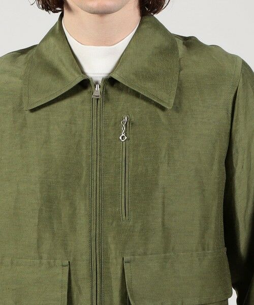 TOMORROWLAND / トゥモローランド ブルゾン | リネンキュプラ ジップアップブルゾン | 詳細6