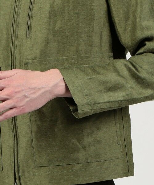 TOMORROWLAND / トゥモローランド ブルゾン | リネンキュプラ ジップアップブルゾン | 詳細7