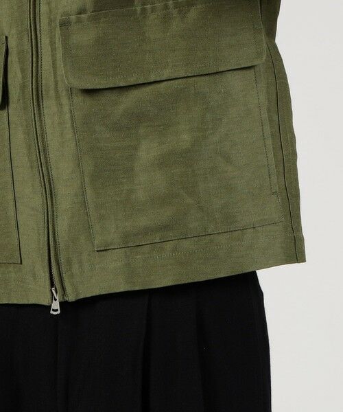 TOMORROWLAND / トゥモローランド ブルゾン | リネンキュプラ ジップアップブルゾン | 詳細8