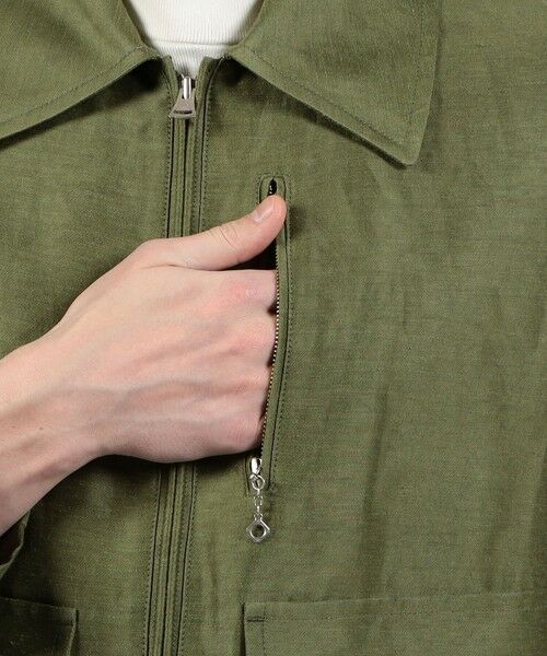 TOMORROWLAND / トゥモローランド ブルゾン | リネンキュプラ ジップアップブルゾン | 詳細9