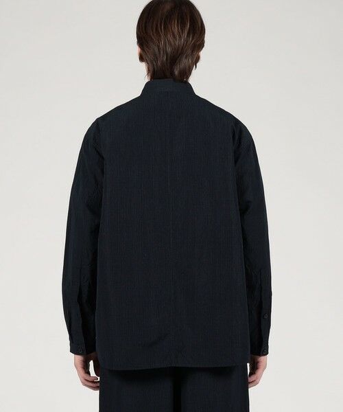 MISTERGENTLEMAN ダブルブレスト半袖　ジャケット　シャツ コットンリネンシルク ダブルブレスト シャツジャケット