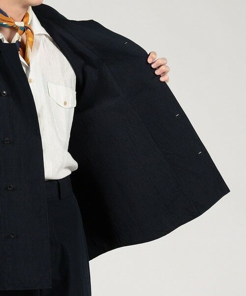 TOMORROWLAND / トゥモローランド ブルゾン | コットンリネンシルク ダブルブレスト シャツジャケット | 詳細5