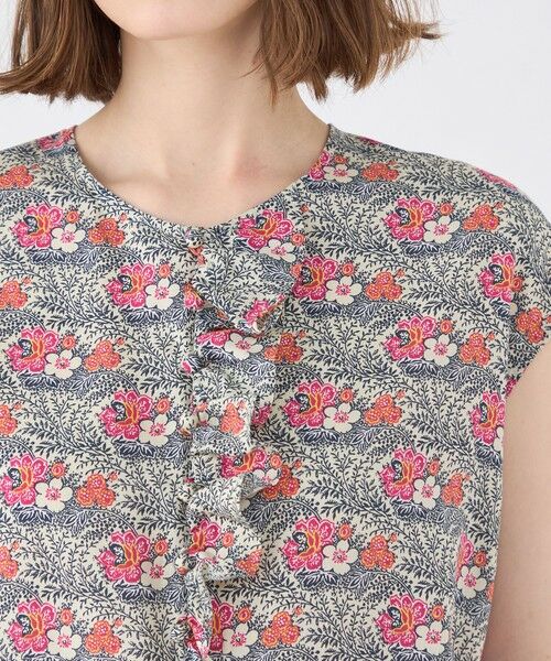 TOMORROWLAND / トゥモローランド シャツ・ブラウス | レーヨンプリント アシンメトリーフリルブラウス | 詳細5