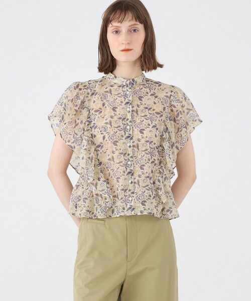 TOMORROWLAND / トゥモローランド シャツ・ブラウス | コットンポリエステルプリント バタフライスリーブブラウス | 詳細3