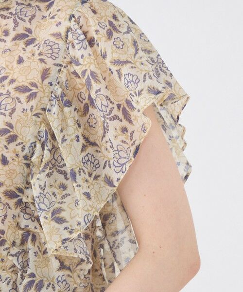 TOMORROWLAND / トゥモローランド シャツ・ブラウス | コットンポリエステルプリント バタフライスリーブブラウス | 詳細7