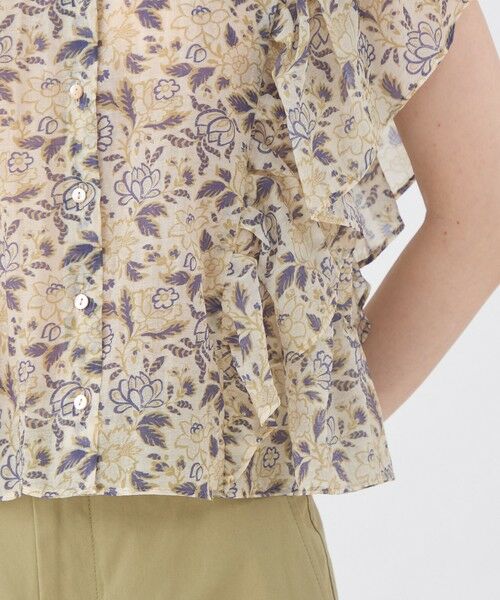 TOMORROWLAND / トゥモローランド シャツ・ブラウス | コットンポリエステルプリント バタフライスリーブブラウス | 詳細8