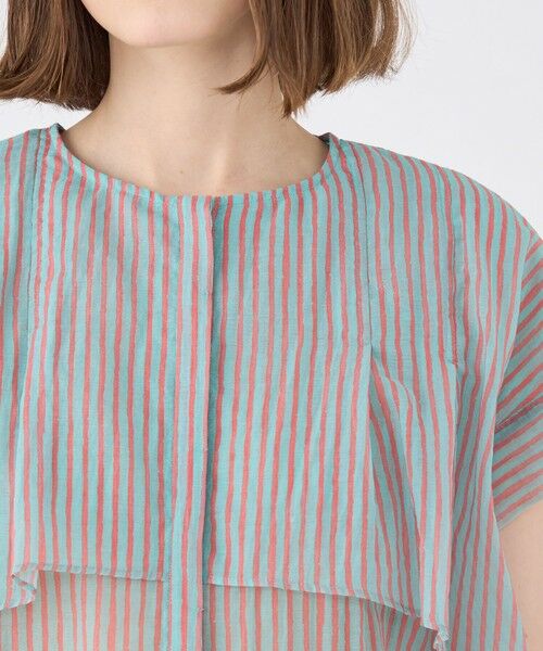 TOMORROWLAND / トゥモローランド シャツ・ブラウス | コットンポリエステルプリント レイヤードブラウス | 詳細5