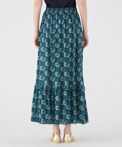 TOMORROWLAND / トゥモローランド ロング・マキシ丈スカート | レーヨンプリント ティアードフリルスカート | 詳細4