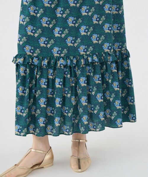 TOMORROWLAND / トゥモローランド ロング・マキシ丈スカート | レーヨンプリント ティアードフリルスカート | 詳細7
