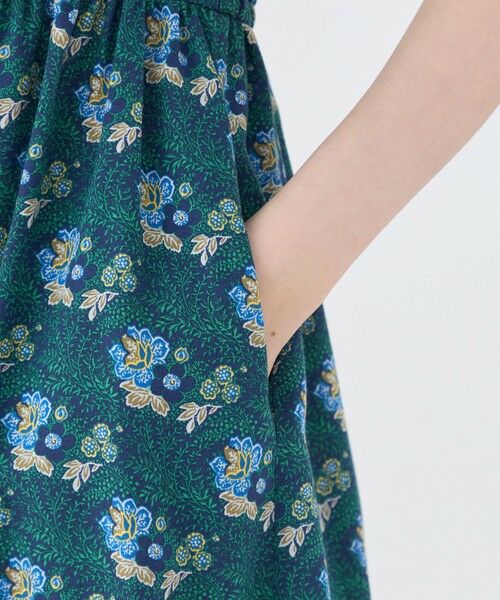 TOMORROWLAND / トゥモローランド ロング・マキシ丈ワンピース | レーヨンプリント アシンメトリーフリルワンピース | 詳細6