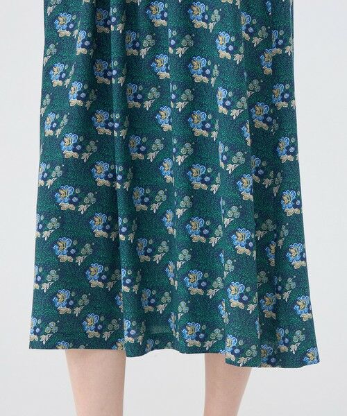 TOMORROWLAND / トゥモローランド ロング・マキシ丈ワンピース | レーヨンプリント アシンメトリーフリルワンピース | 詳細7