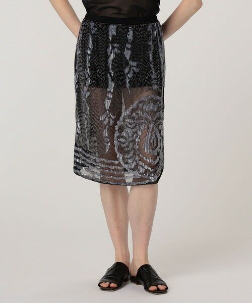 TOMORROWLAND / トゥモローランド ミニ・ひざ丈スカート | BODE スパンコールエンブロイダリー アシンメトリースカート | 詳細2