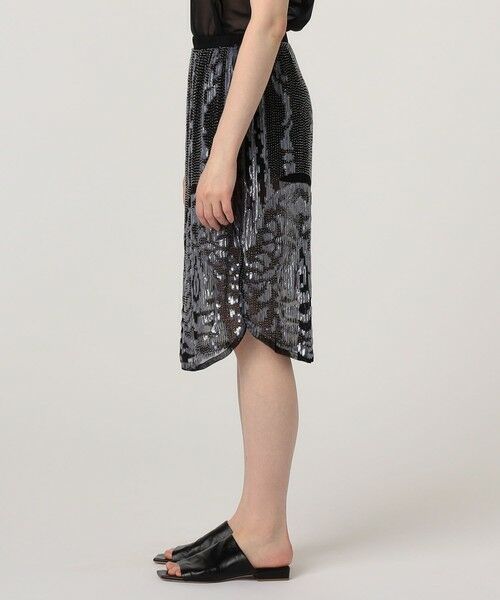 TOMORROWLAND / トゥモローランド ミニ・ひざ丈スカート | BODE スパンコールエンブロイダリー アシンメトリースカート | 詳細3