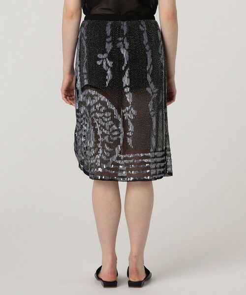 TOMORROWLAND / トゥモローランド ミニ・ひざ丈スカート | BODE スパンコールエンブロイダリー アシンメトリースカート | 詳細4