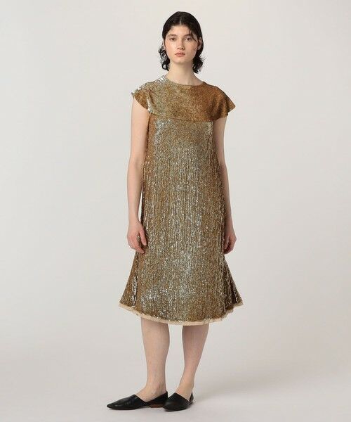 TOMORROWLAND / トゥモローランド ミニ丈・ひざ丈ワンピース | BODE スパンコールエンブロイダリードレス | 詳細1