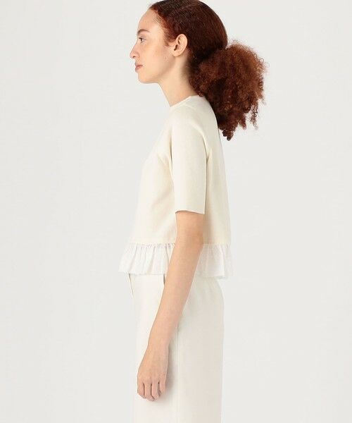 TOMORROWLAND / トゥモローランド ニット・セーター | マテリアルコンビ ペプラムプルオーバー | 詳細3