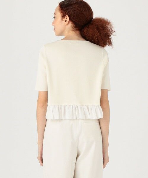 TOMORROWLAND / トゥモローランド ニット・セーター | マテリアルコンビ ペプラムプルオーバー | 詳細4