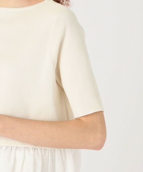 TOMORROWLAND / トゥモローランド ニット・セーター | マテリアルコンビ ペプラムプルオーバー | 詳細7