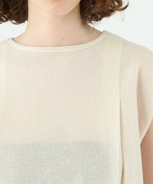 TOMORROWLAND / トゥモローランド ニット・セーター | レーステープコンビ タックプルオーバー | 詳細5