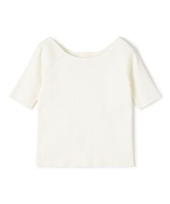 TOMORROWLAND / トゥモローランド ニット・セーター | ポリエステルコットンリブ 2-wayプルオーバー