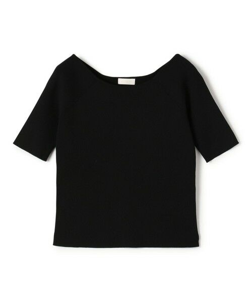 TOMORROWLAND/トゥモローランド ポリエステルコットンリブ 2-wayプルオーバー 19 ブラック S(9号)