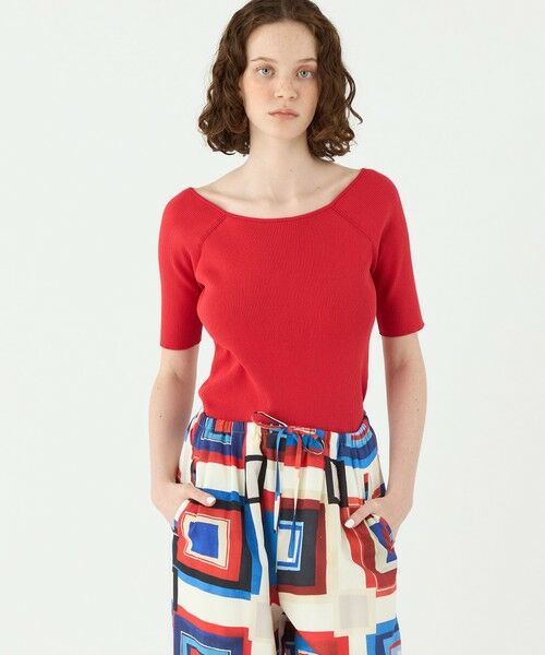 TOMORROWLAND / トゥモローランド ニット・セーター | ポリエステルコットンリブ 2-wayプルオーバー | 詳細2