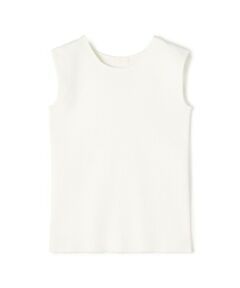 TOMORROWLAND / トゥモローランド ニット・セーター | ポリエステルコットンリブ ノースリーブプルオーバー