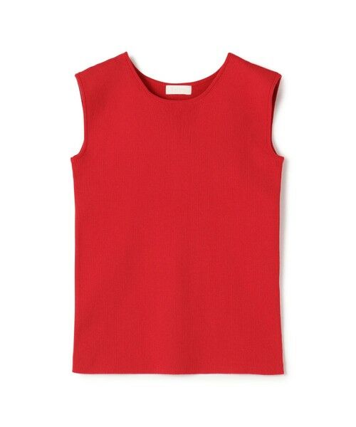 TOMORROWLAND/トゥモローランド ポリエステルコットンリブ ノースリーブプルオーバー 37 レッド S(9号)