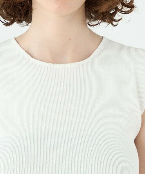 TOMORROWLAND / トゥモローランド ニット・セーター | ポリエステルコットンリブ ノースリーブプルオーバー | 詳細5
