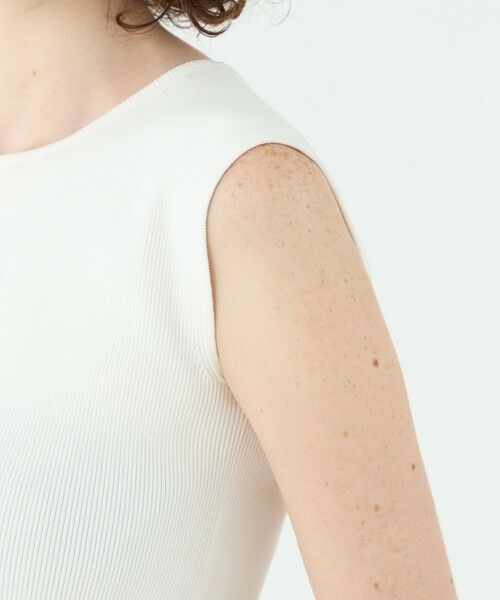 TOMORROWLAND / トゥモローランド ニット・セーター | ポリエステルコットンリブ ノースリーブプルオーバー | 詳細6