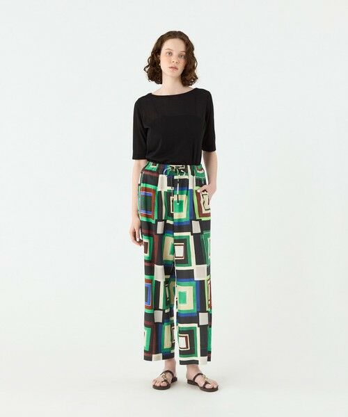 TOMORROWLAND / トゥモローランド Tシャツ | シアーコンパクトジャージー ボートネックプルオーバー | 詳細1