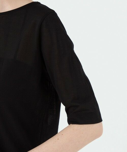 tシャツ シアーコンパクトジャージー ボートネックプルオーバー レディース シアーコンパクトジャージー ボートネックプルオーバー（Tシャツ