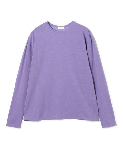 TOMORROWLAND/トゥモローランド シアーコンパクトジャージー ロングスリーブプルオーバー 77 パープル S(9号)