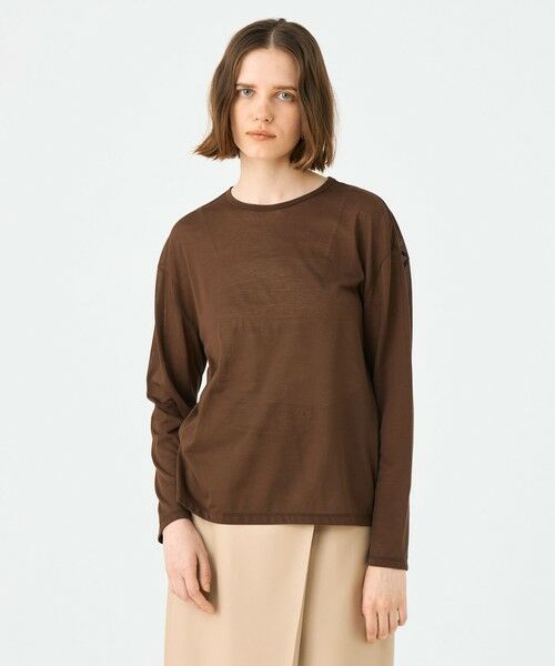 TOMORROWLAND / トゥモローランド Tシャツ | シアーコンパクトジャージー ロングスリーブプルオーバー | 詳細2