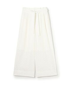 TOMORROWLAND / トゥモローランド その他パンツ | サークルエンブロイダリー タックワイドパンツ