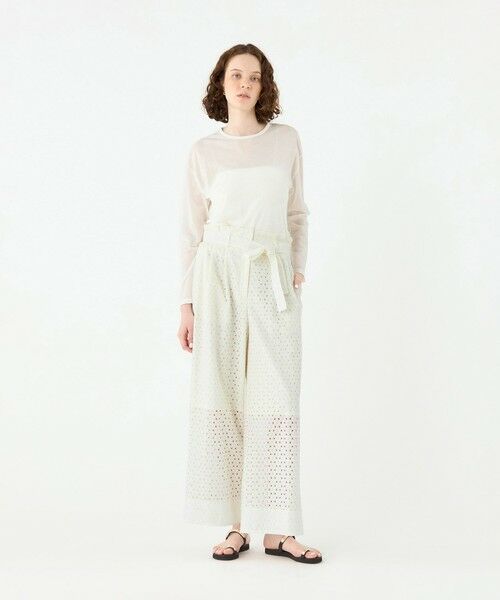 TOMORROWLAND / トゥモローランド その他パンツ | サークルエンブロイダリー タックワイドパンツ | 詳細10