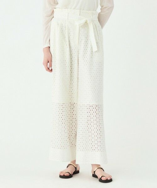 TOMORROWLAND / トゥモローランド その他パンツ | サークルエンブロイダリー タックワイドパンツ | 詳細11
