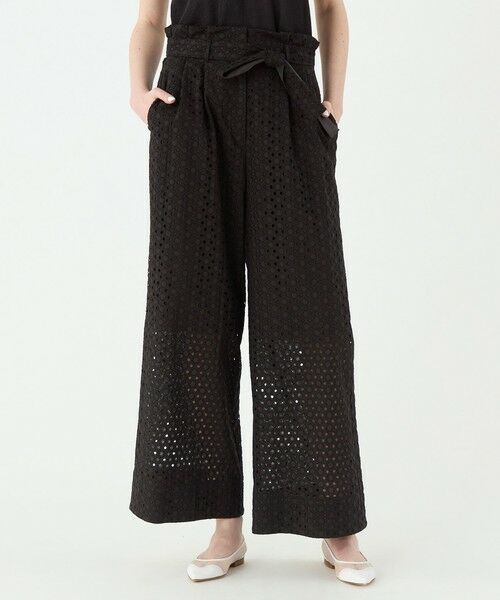 TOMORROWLAND / トゥモローランド その他パンツ | サークルエンブロイダリー タックワイドパンツ | 詳細2