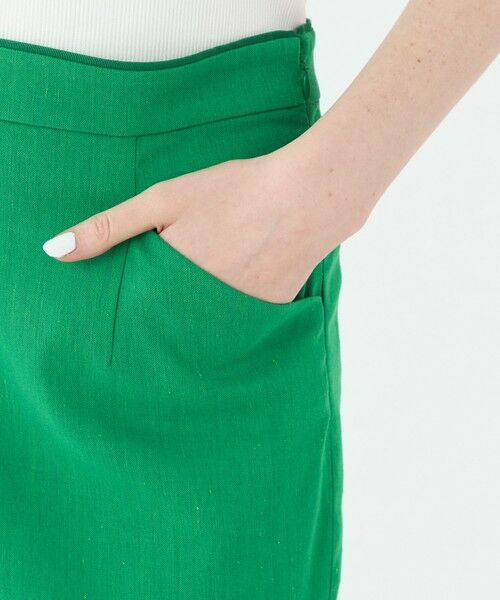 TOMORROWLAND / トゥモローランド ロング・マキシ丈スカート | トリアセテートリネンストレッチ タイトロングスカート | 詳細7