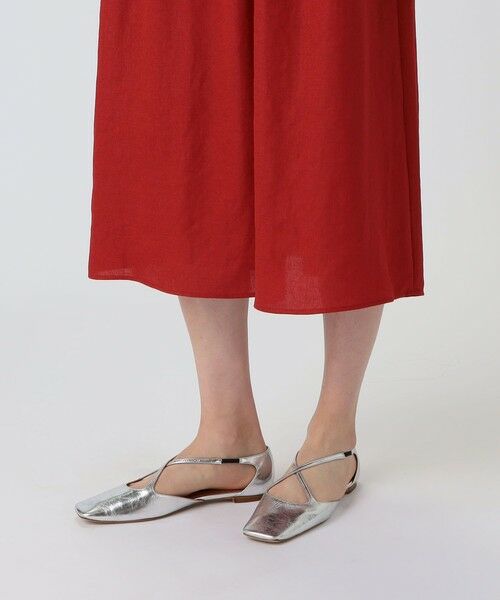 TOMORROWLAND / トゥモローランド ミニ丈・ひざ丈ワンピース | ライトクリアスラブ バックリボンワンピース | 詳細10