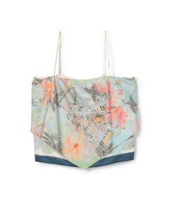 TOMORROWLAND / トゥモローランド キャミソール・チューブトップ | スカーフプリント キャミソールブラウス