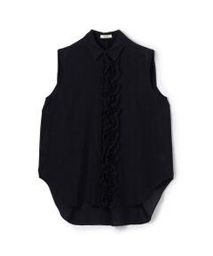 TOMORROWLAND / トゥモローランド シャツ・ブラウス | テンセルリヨセルローン フロントフリルブラウス