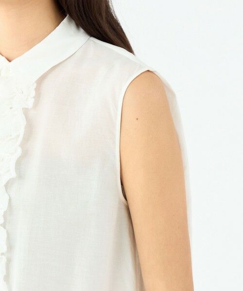 TOMORROWLAND / トゥモローランド シャツ・ブラウス | テンセルリヨセルローン フロントフリルブラウス | 詳細6