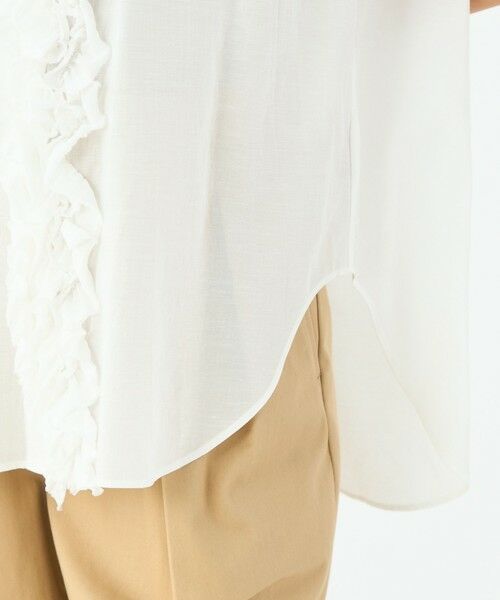 TOMORROWLAND / トゥモローランド シャツ・ブラウス | テンセルリヨセルローン フロントフリルブラウス | 詳細7