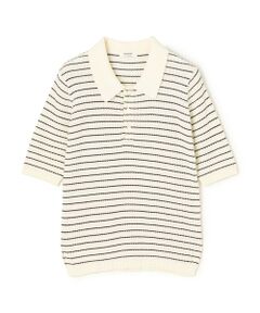 TOMORROWLAND / トゥモローランド ニット・セーター | コットンナイロンケーブル ポロプルオーバー