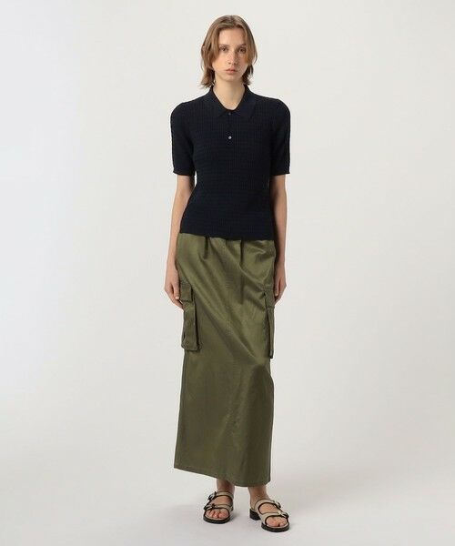 TOMORROWLAND / トゥモローランド ニット・セーター | コットンナイロンケーブル ポロプルオーバー | 詳細1