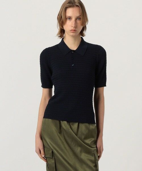 TOMORROWLAND / トゥモローランド ニット・セーター | コットンナイロンケーブル ポロプルオーバー | 詳細2