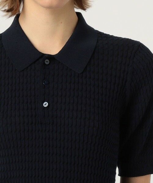 TOMORROWLAND / トゥモローランド ニット・セーター | コットンナイロンケーブル ポロプルオーバー | 詳細5