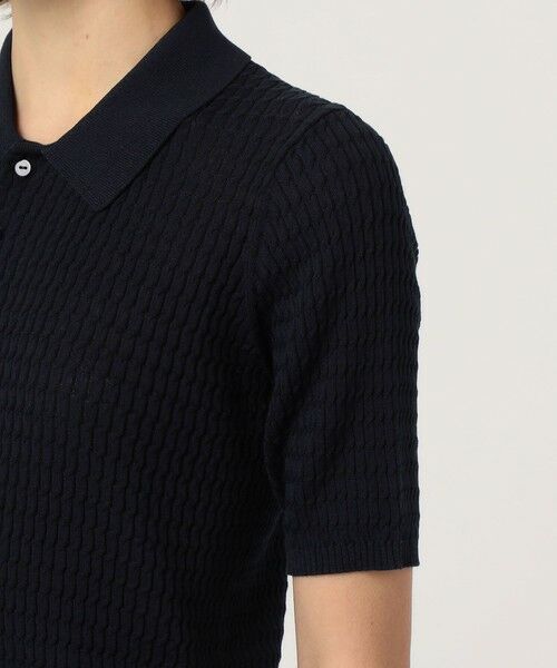 TOMORROWLAND / トゥモローランド ニット・セーター | コットンナイロンケーブル ポロプルオーバー | 詳細7
